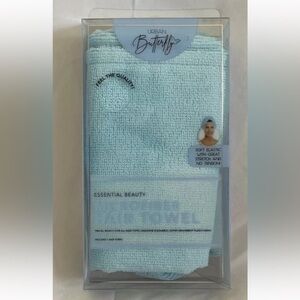 Urban Butterfly Microfiber hair towel in blue NEW